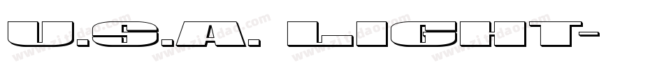 U.S.A. Light字体转换